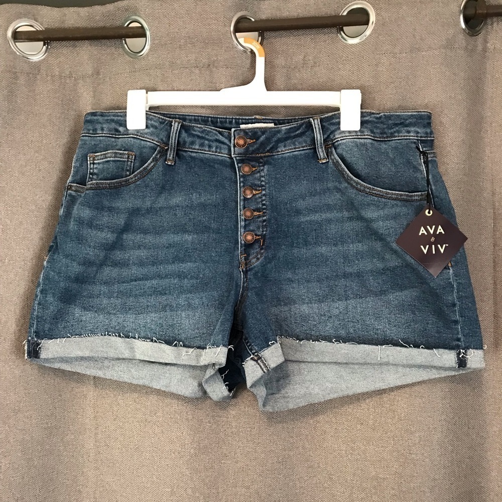 NWT Ava & Viv Jean Shorts